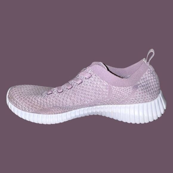 Skechers Ultra Flex Statement Dusty Rose Knit Sneakers Size 6.5 - Picture 4 of 6